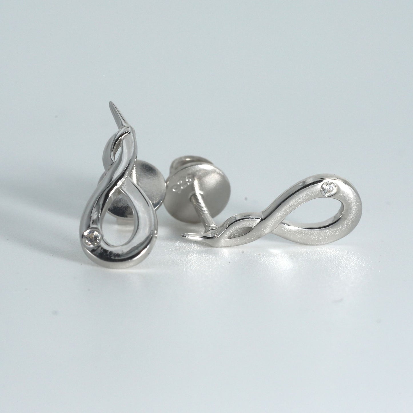 INFINITY EARRINGS - STERLING SILVER