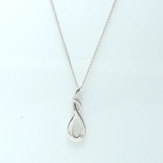 INFINITY DROP NECKLACE - STERLING SILVER