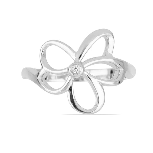 OPEN FLOWER RING - STERLING SILVER